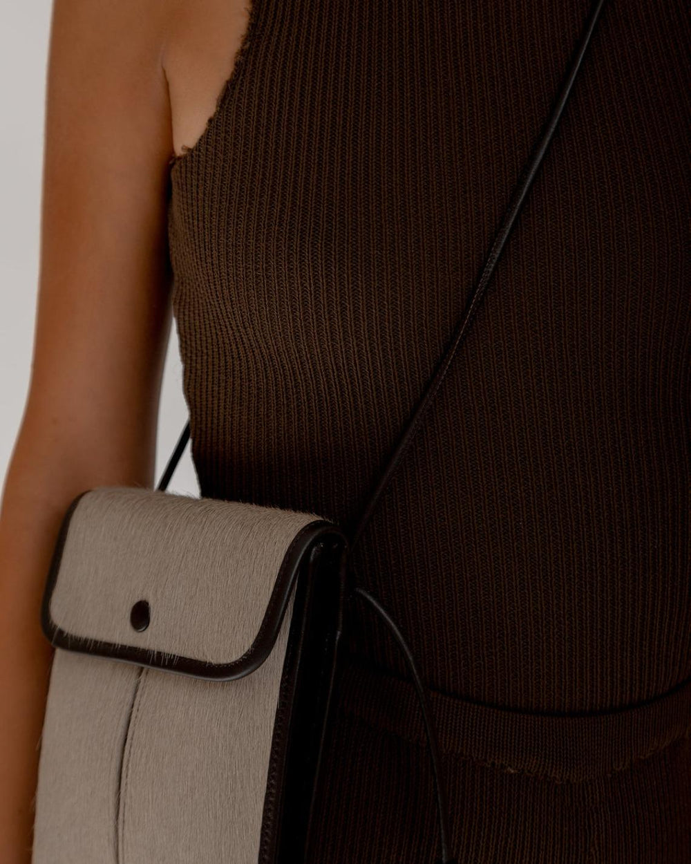 Hereu Crossbody Bags | TERRA CALF HAIR - Square-Flat Crossbody Bag - Women/Men