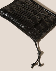 Hereu Crossbody Bags | TRENA MINI CRINKLED GLOSSY - Flat Square Crossbody Bag - Men/Women