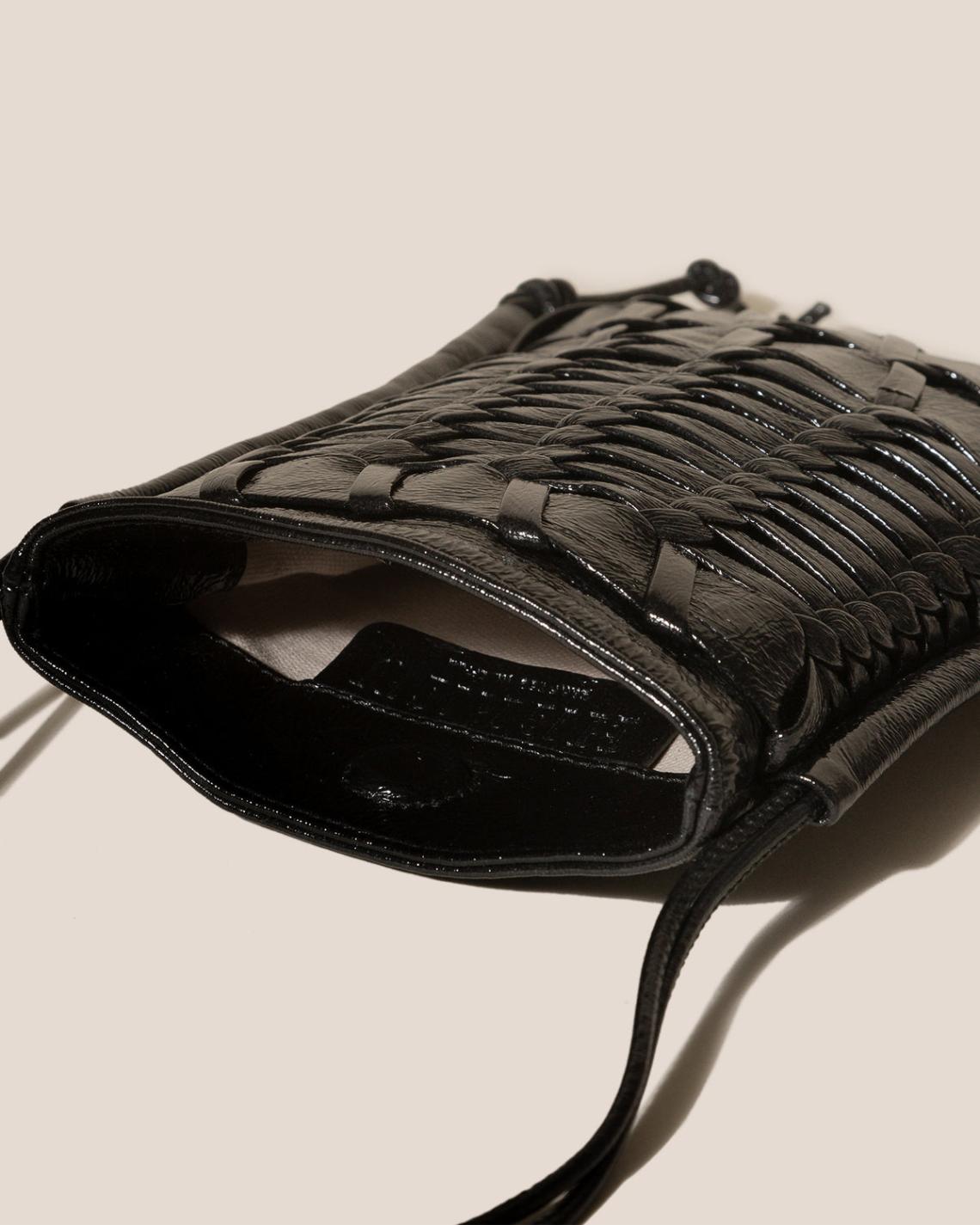 Hereu Crossbody Bags | TRENA MINI CRINKLED GLOSSY - Flat Square Crossbody Bag - Men/Women