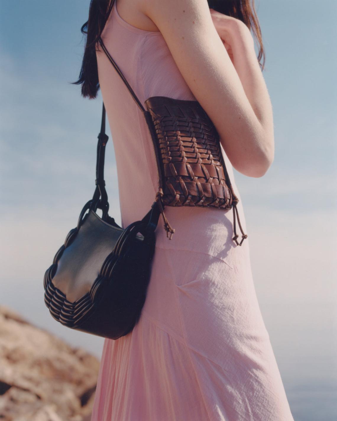 Hereu Crossbody Bags | TRENA MINI CRINKLED GLOSSY - Flat Square Crossbody Bag - Women/Men