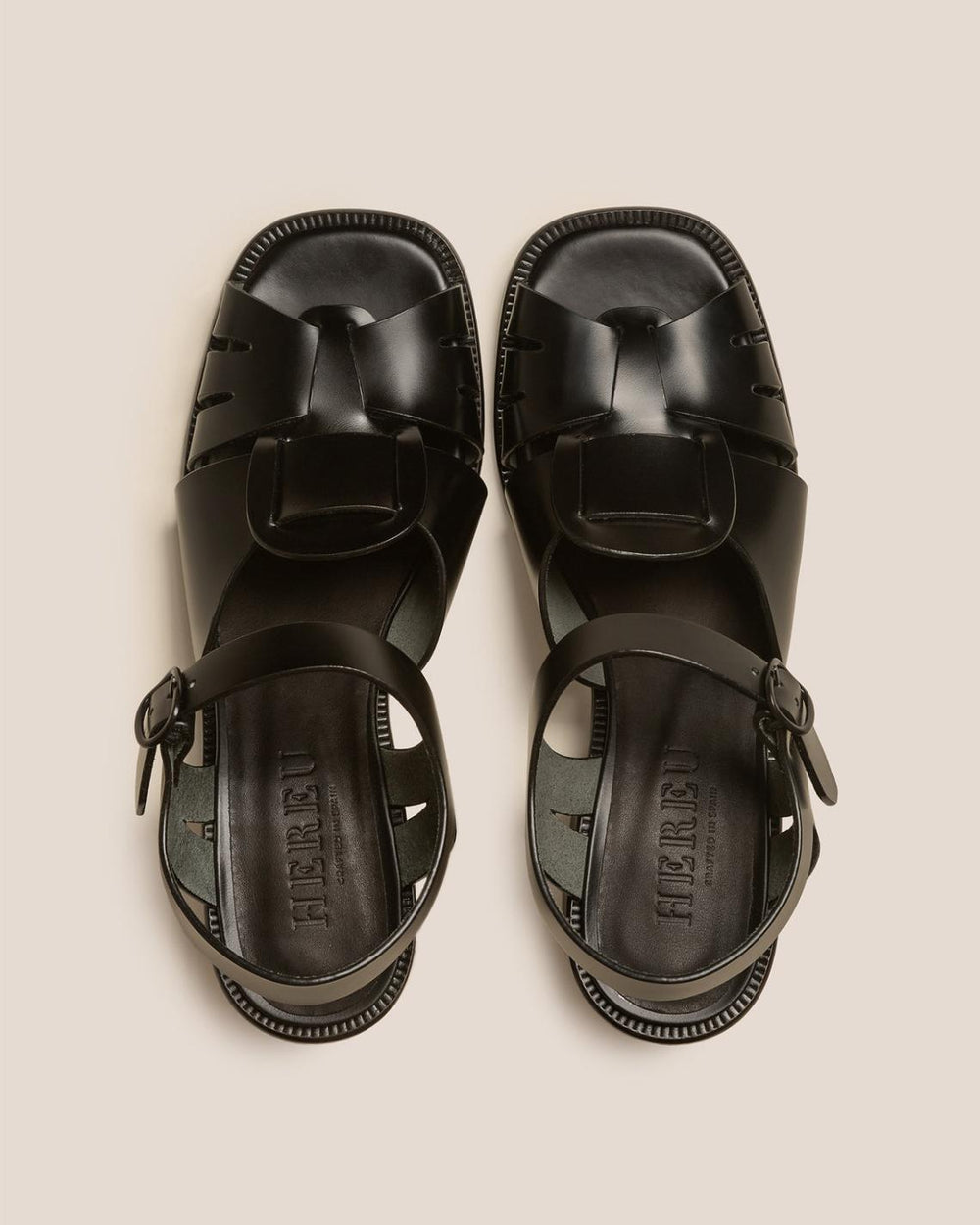 Hereu Heels | ANCORA SQUARED HEELED - Open-Toe Fisherman Sandal - Women