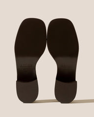Hereu Heels | ANCORA SQUARED HEELED SHEARLING - Open-Toe Fisherman Sandal - Women