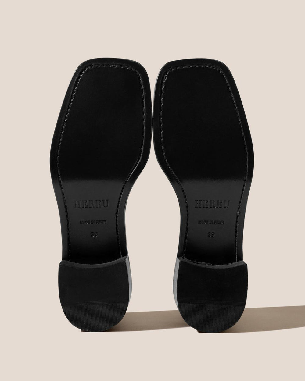 Hereu Heels | GUERA HEELED - Brushed Interwoven Slip-On Loafer - Women