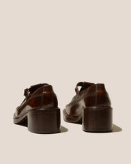 Hereu Heels | LLUISA HEELED - Brushed T-bar Loafer - Women