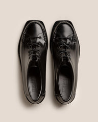 Hereu Heels | PRIEGO SQUARED HEELED - Lace Up Moccasin - Women