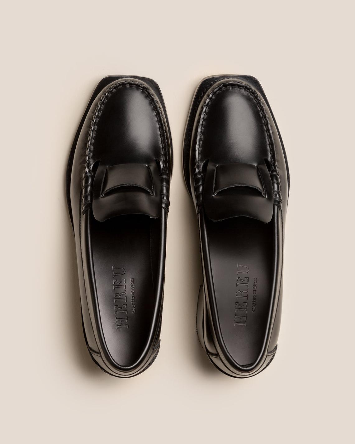 Hereu Heels | SINEU HEELED - Interlaced Detail Slip-On Loafer - Women