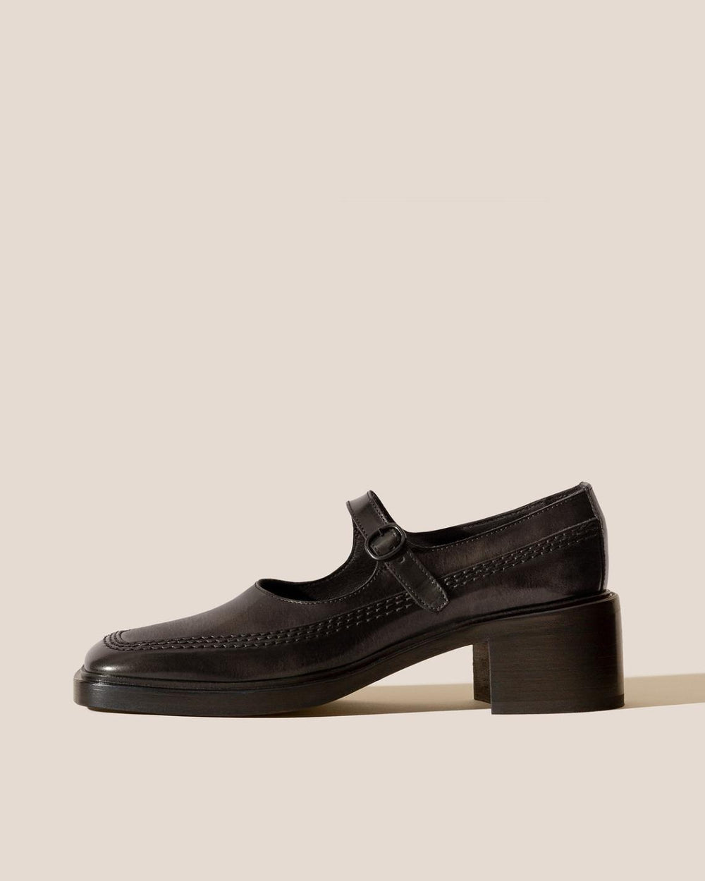 Hereu Heels | SIO HEELED - Brushed Mary Jane Loafer - Women
