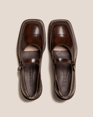 Hereu Heels | SIO HEELED - Brushed Mary Jane Loafer - Women