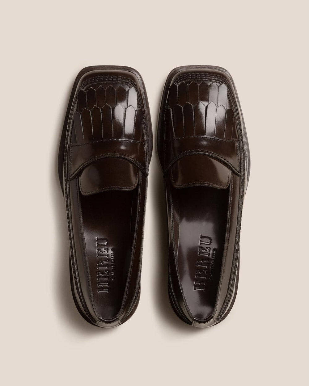 Hereu Loafers | AINA POLISHED - Fringed Slip-On Loafer - Women