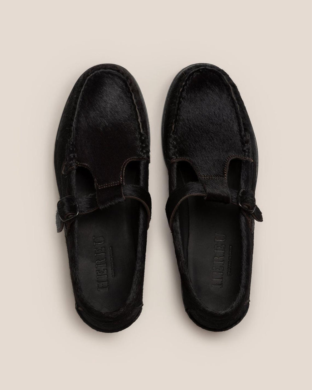 Hereu Loafers | ALBER CALF HAIR - T-bar Loafer - Men