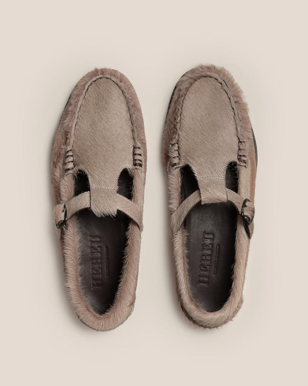 Hereu Loafers | ALBER CALF HAIR - T-bar Loafer - Women