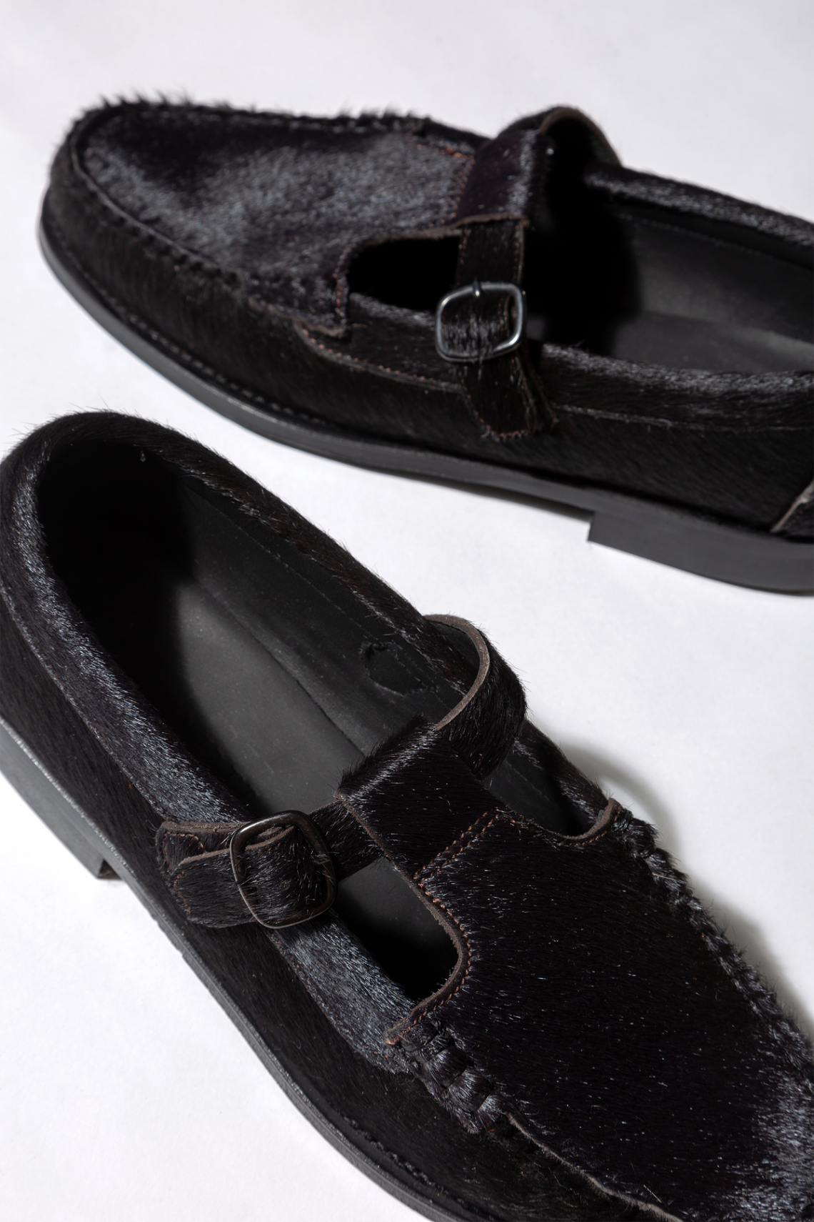 Hereu Loafers | ALBER CALF HAIR - T-bar Loafer - Women
