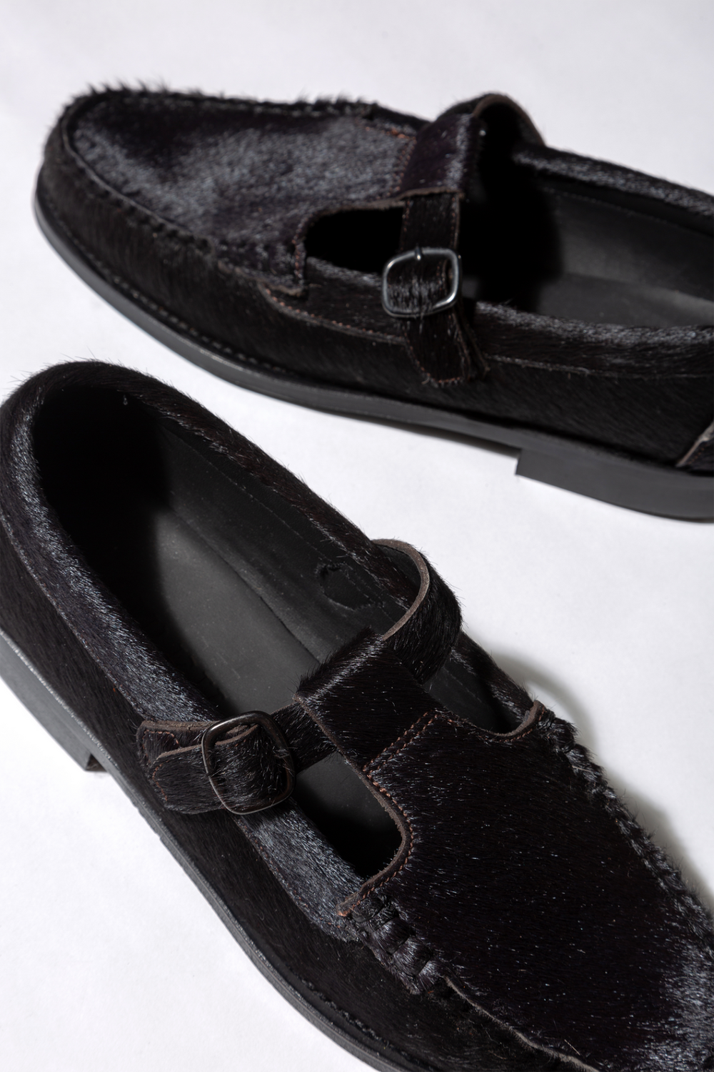 Hereu Loafers | ALBER CALF HAIR - T-bar Loafer - Women