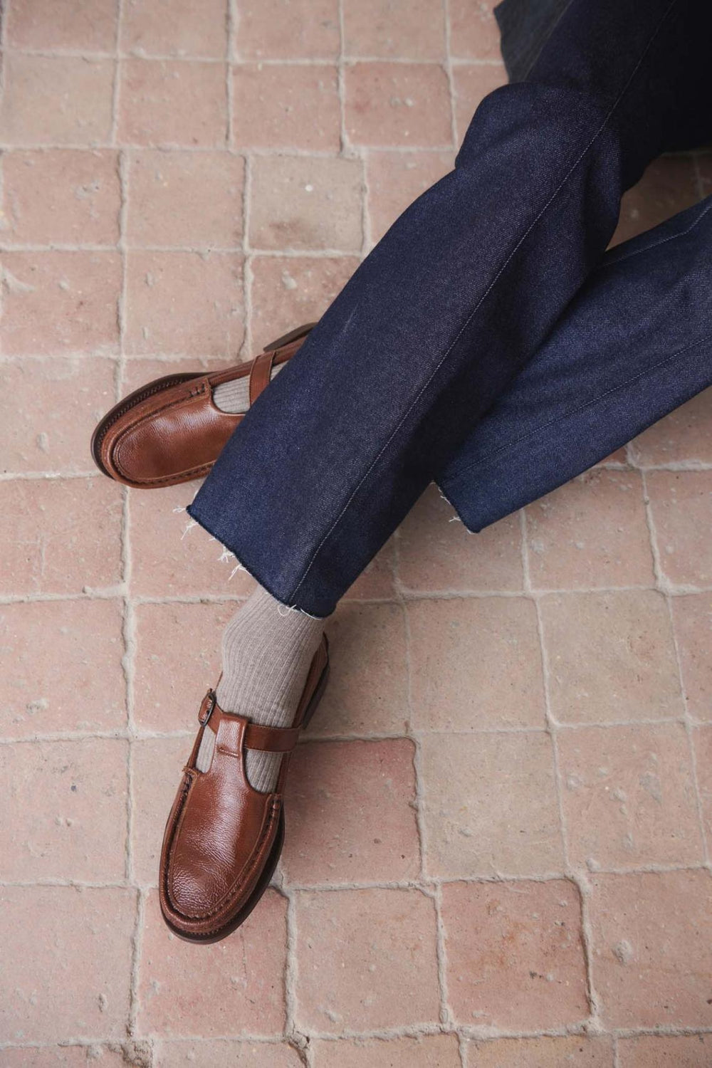 Hereu Loafers | ALBER CRINKLED GLOSSY - T-bar Loafer - Women