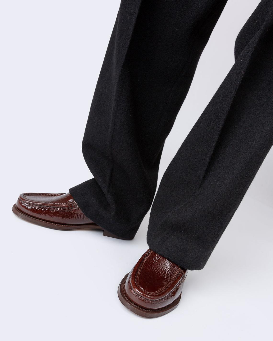 Hereu Loafers | ALBER CRINKLED GLOSSY - T-bar Loafer - Women