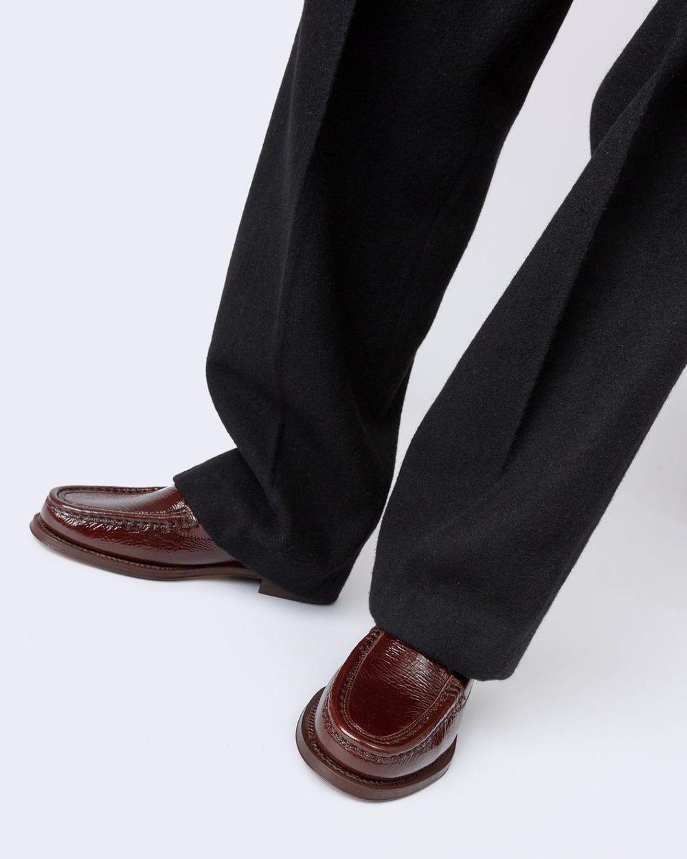 Hereu Loafers | ALBER CRINKLED GLOSSY - T-bar Loafer - Women