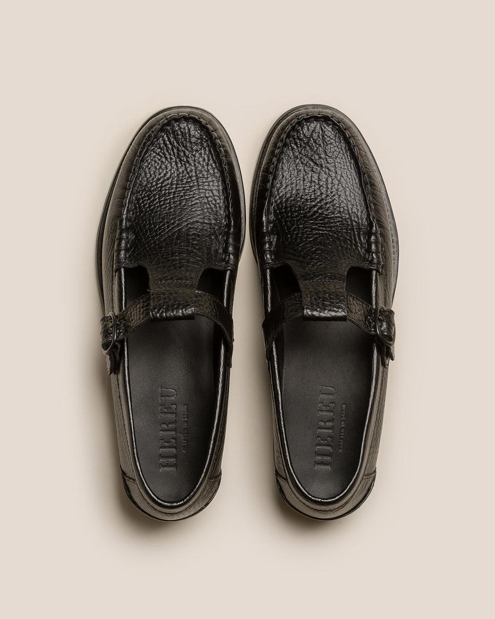 Hereu Loafers | ALBER GRAINY - T-bar Loafer - Men