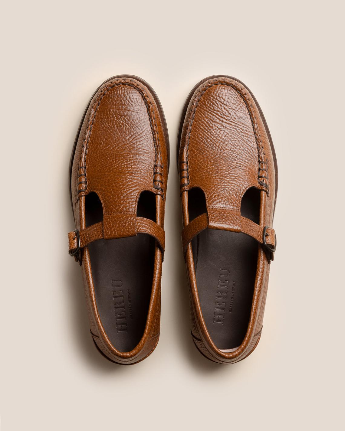 Hereu Loafers | ALBER GRAINY - T-bar Loafer - Men