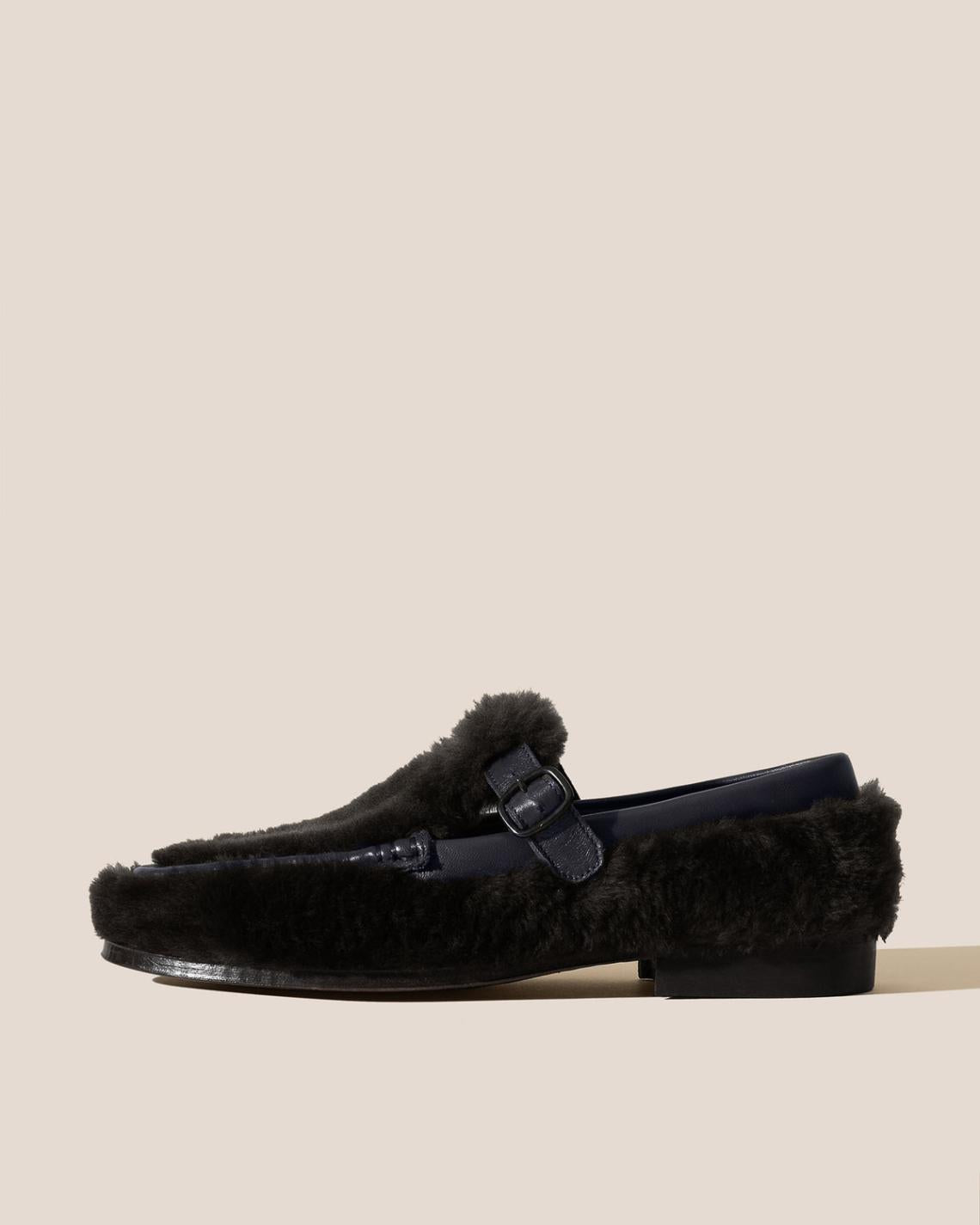 Hereu Loafers | ALBER SHEARLING - T-Bar Loafer - Women