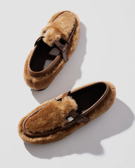 Hereu Loafers | ALBER SHEARLING - T-Bar Loafer - Women