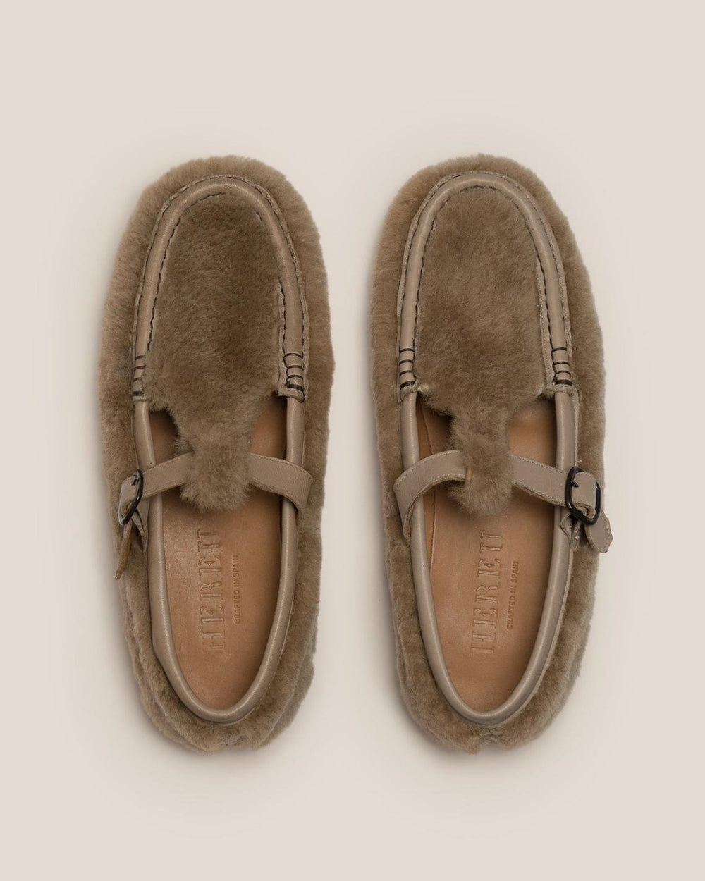Hereu Loafers | ALBER SHEARLING - T-Bar Loafer - Women