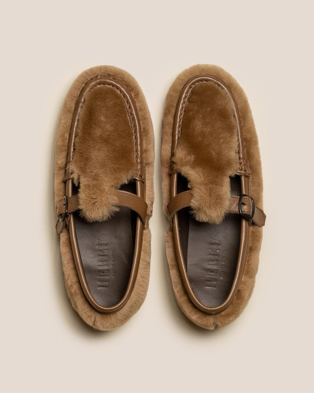 Hereu Loafers | ALBER SHEARLING - T-Bar Loafer - Women