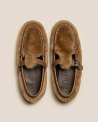 Hereu Loafers | ALBER SHEARLING - T-Bar Loafer - Women