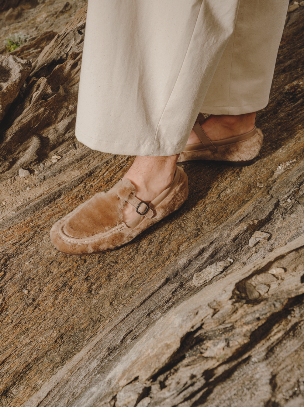 Hereu Loafers | ALBER SHEARLING - T-Bar Loafer - Women