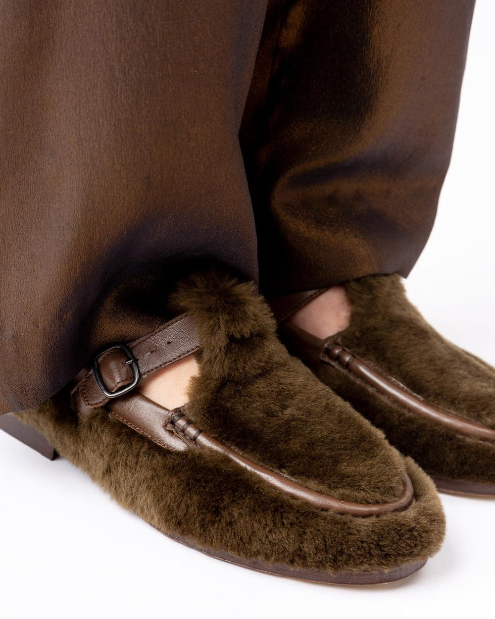 Hereu Loafers | ALBER SHEARLING - T-Bar Loafer - Women