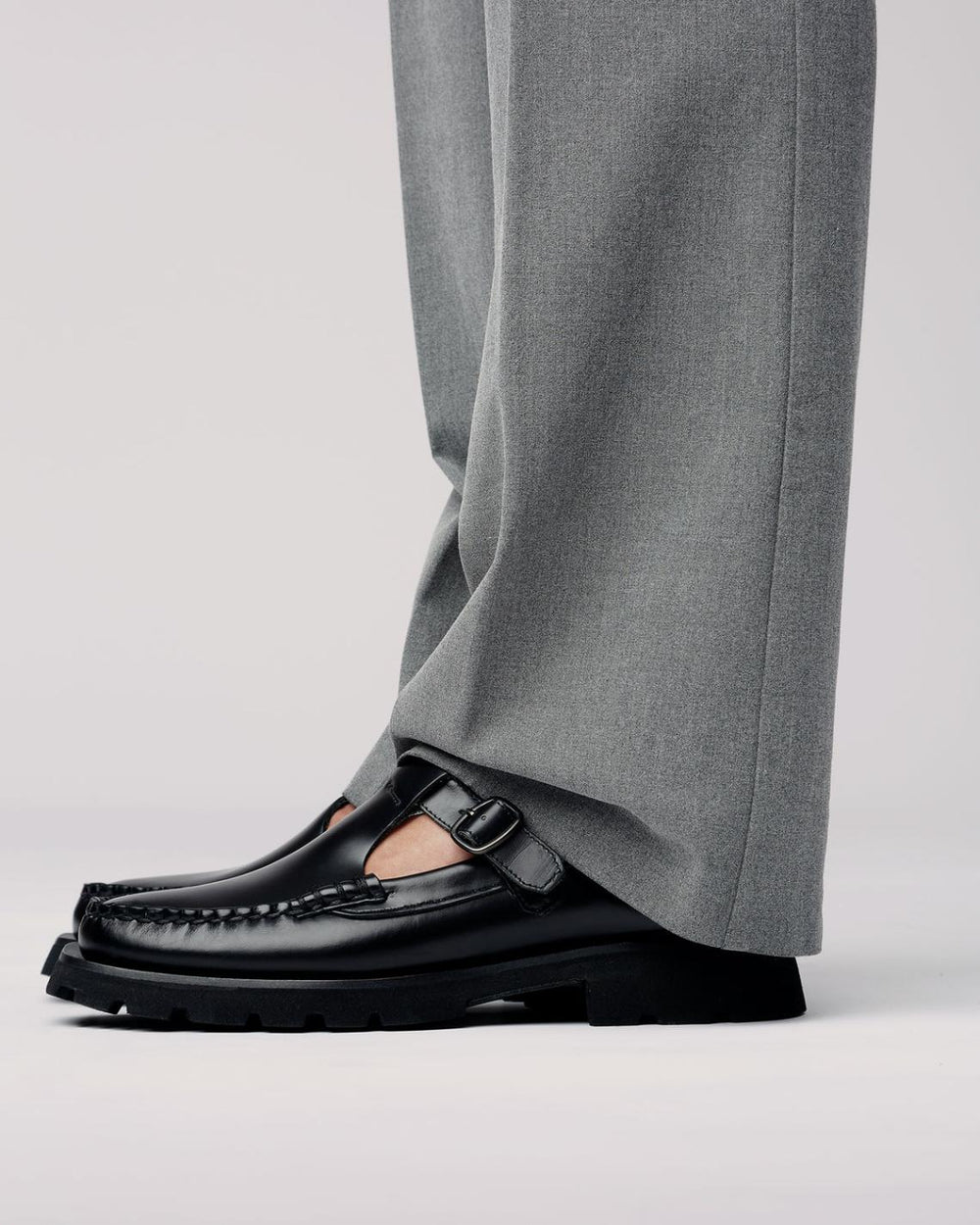 Hereu Loafers | ALBER SPORT - Tread Sole T-Bar Loafer - Women