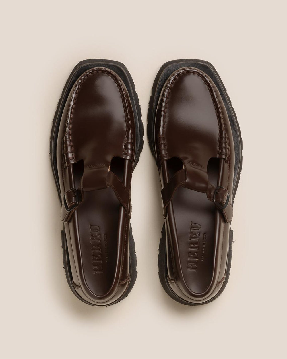 Hereu Loafers | ALBER SPORT - Tread Sole T-Bar Loafer - Women