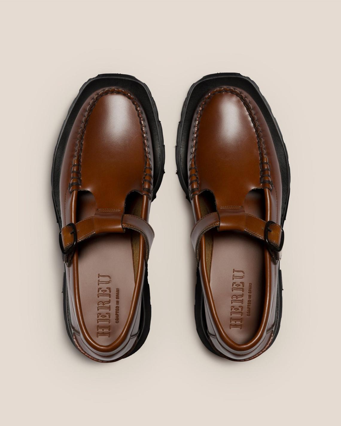 Hereu Loafers | ALBER SPORT - Tread Sole T-Bar Loafer - Women