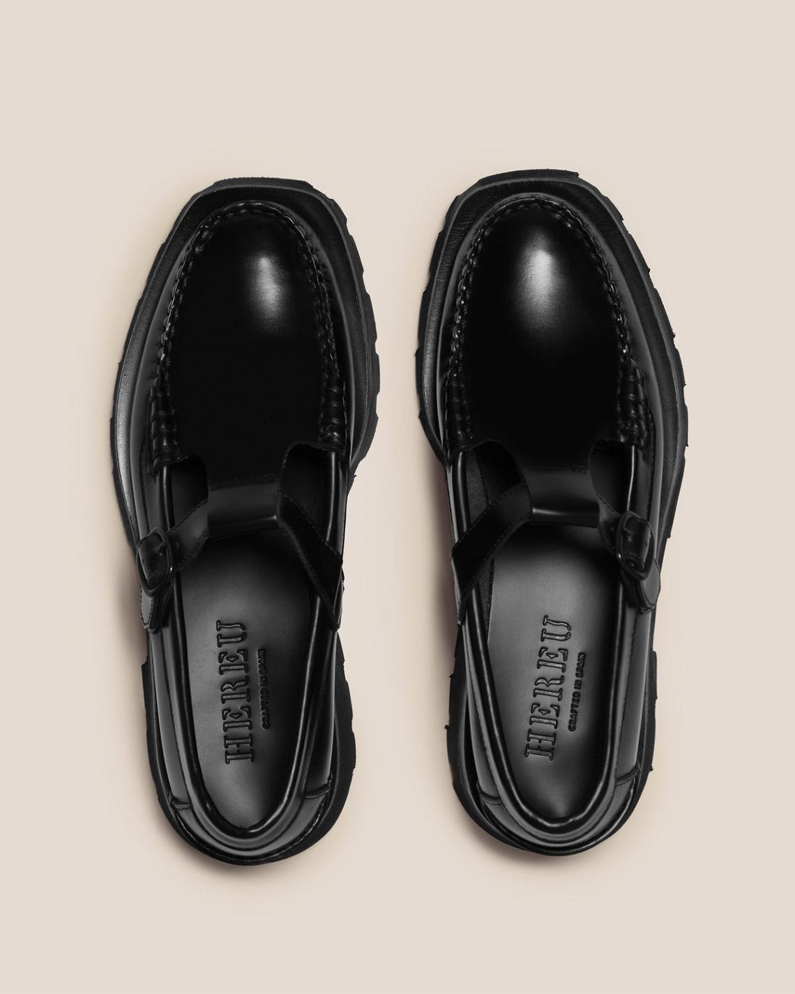 Hereu Loafers | ALBER SPORT - Tread Sole T-Bar Loafer - Women