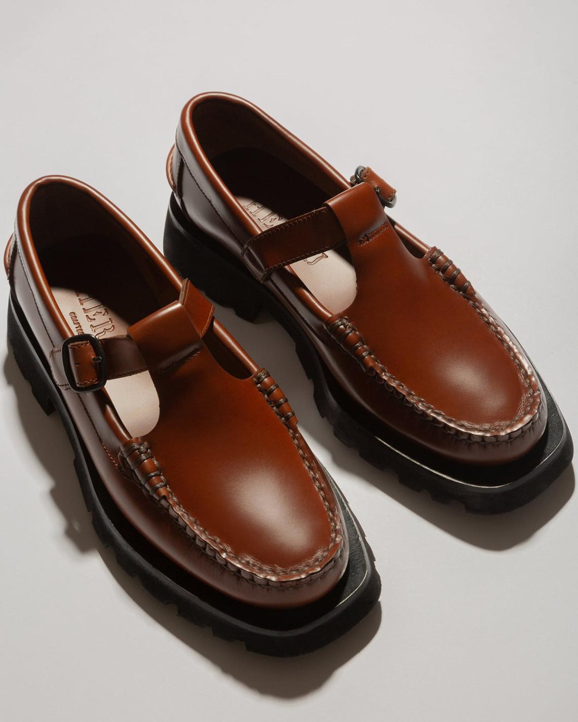 Hereu Loafers | ALBER SPORT - Tread Sole T-Bar Loafer - Women