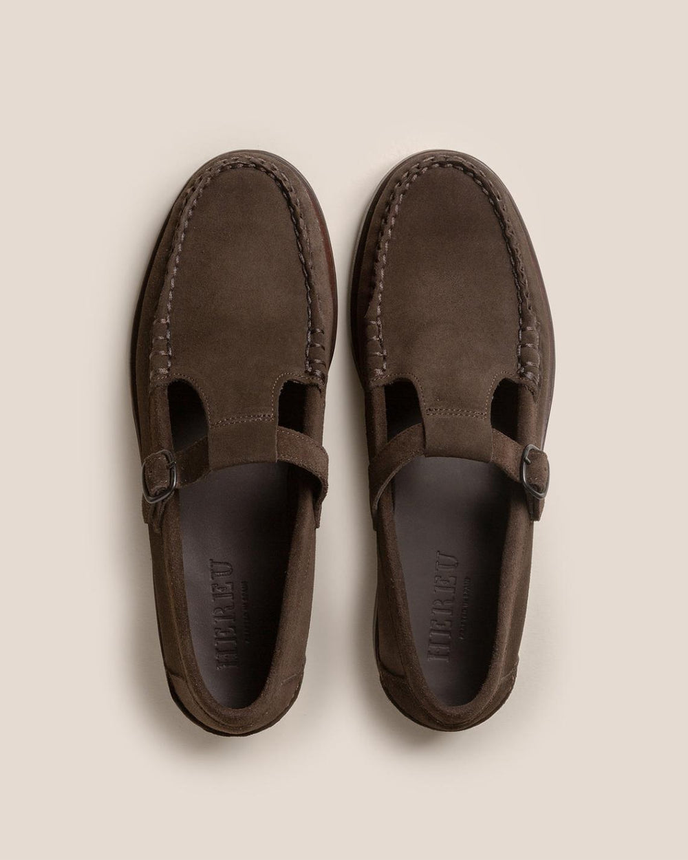 Hereu Loafers | ALBER SUEDE - T-bar Loafer - Women