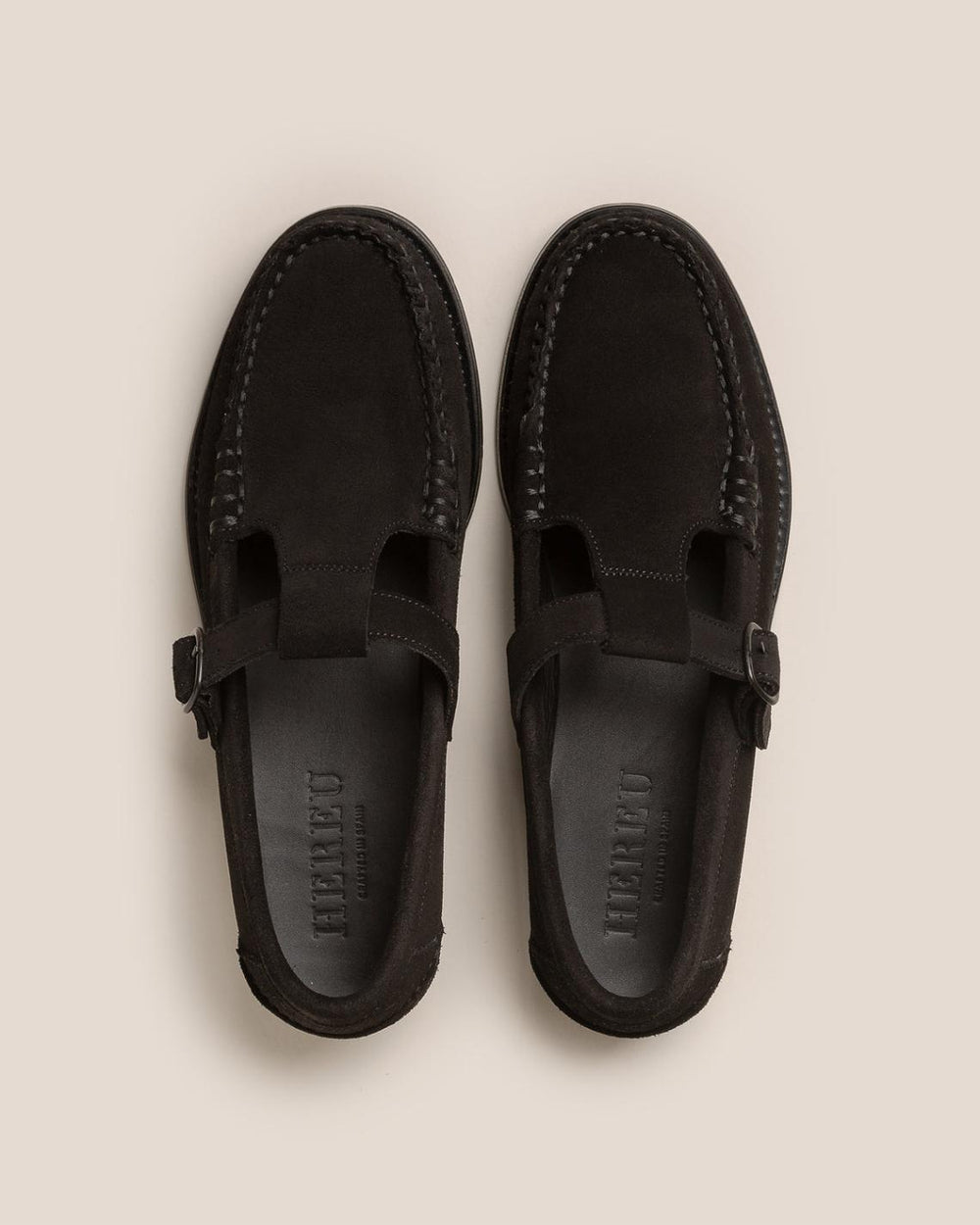 Hereu Loafers | ALBER SUEDE - T-bar Loafer - Women