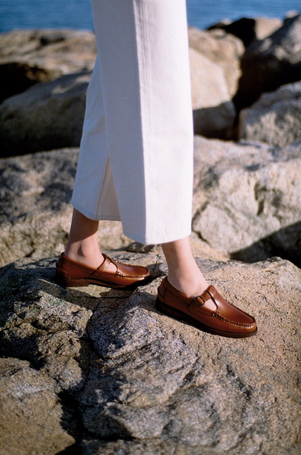 Hereu Loafers | ALBER - T-bar Loafer-reddish-tan - Women