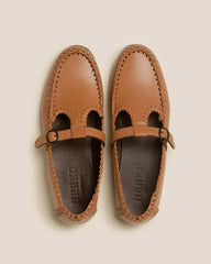 Hereu Loafers | ALCOVER - Braided Seams T-bar Loafer - Women