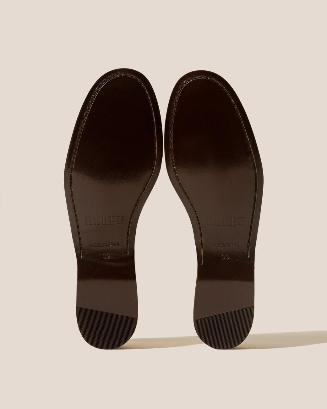 Hereu Loafers | ALCOVER - Braided Seams T-bar Loafer - Women