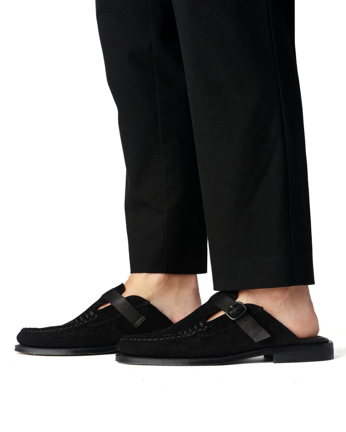 Hereu Loafers | BARRACA - Buckle-strap Mule Loafer - Men