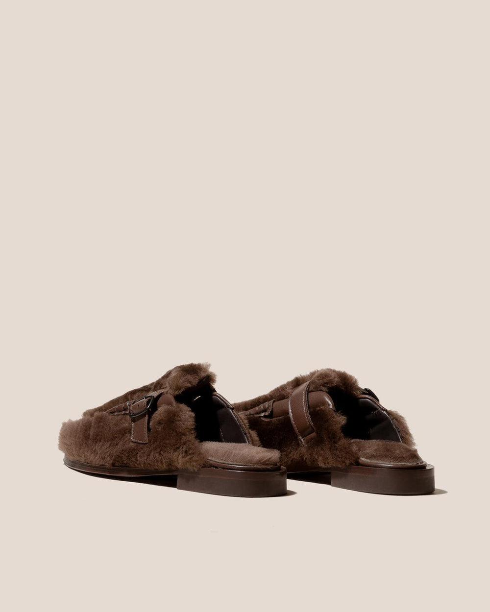Hereu Loafers | BARRACA SHEARLING - Buckle-strap Mule Loafer - Women
