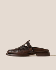 Hereu Loafers | BONELL DUOTONE - Woven T-bar Mule Loafer - Women
