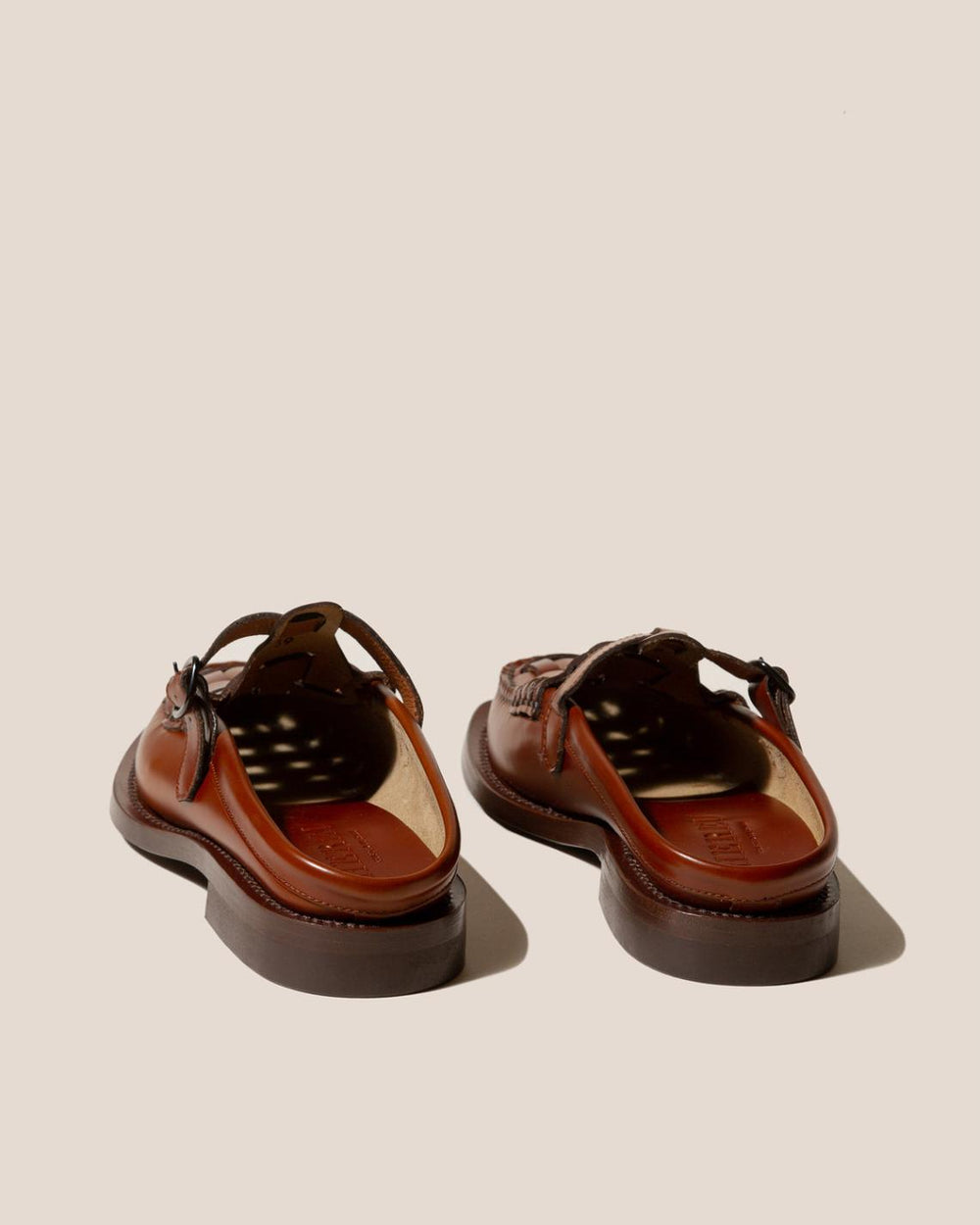 Hereu Loafers | BONELL - Woven T-bar Mule Loafer - Men
