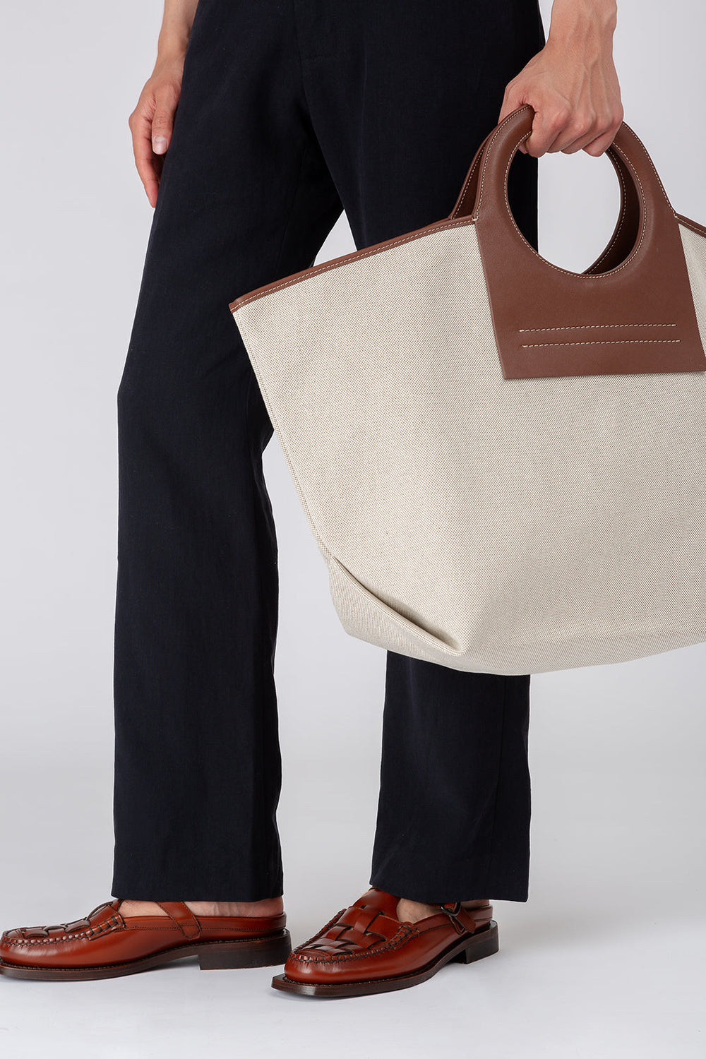 Hereu Loafers | BONELL - Woven T-bar Mule Loafer - Men