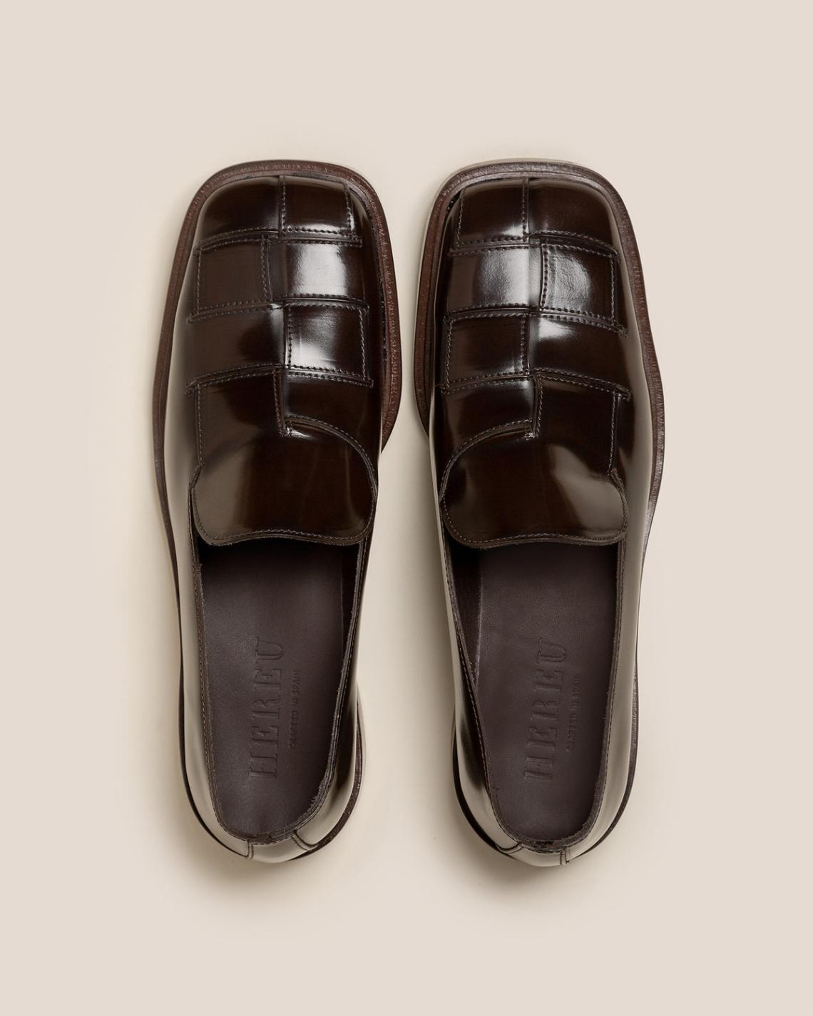 Hereu Loafers | GUERA POLISHED - Interwoven Slip-On Loafer - Women