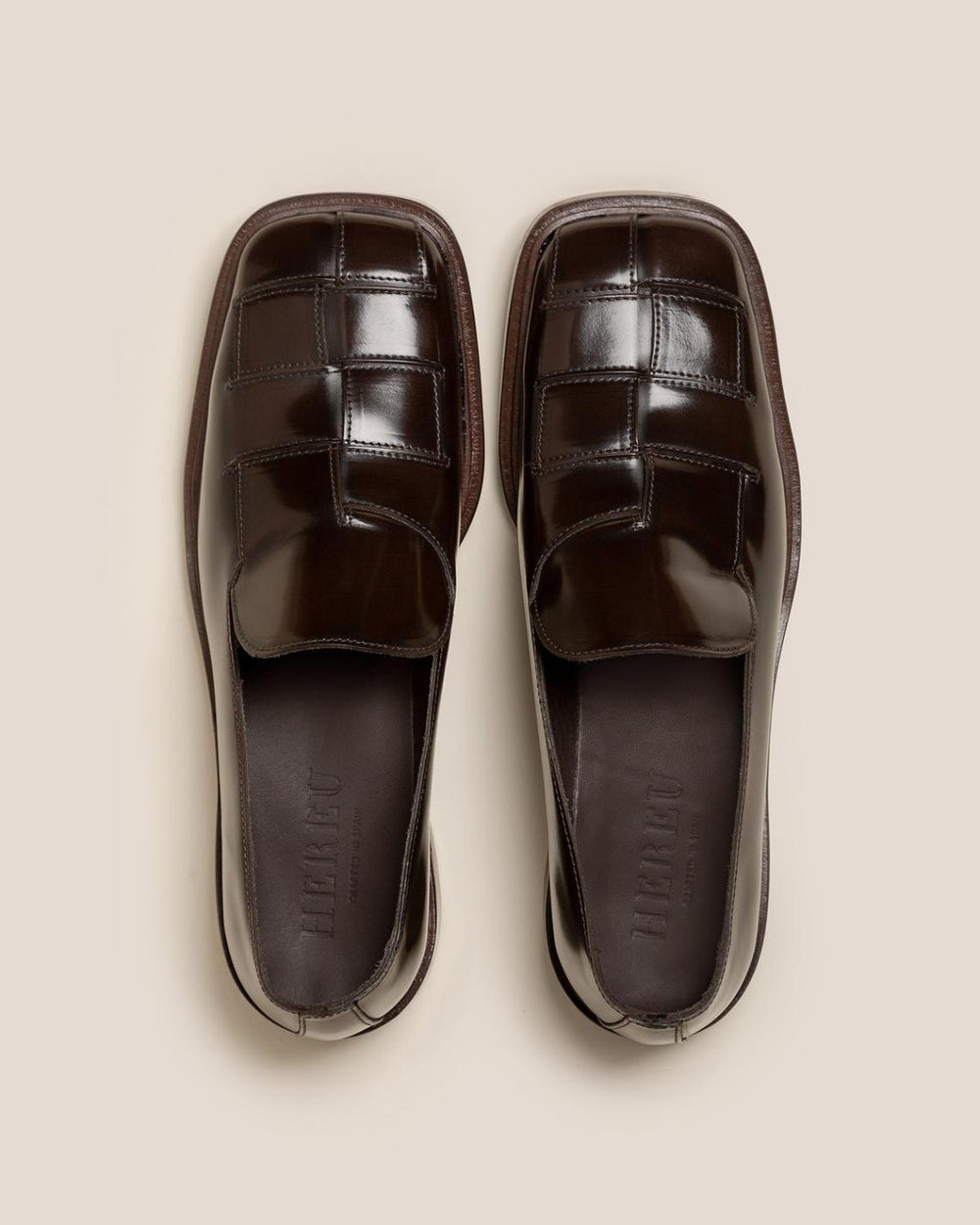 Hereu Loafers | GUERA POLISHED - Interwoven Slip-On Loafer - Women