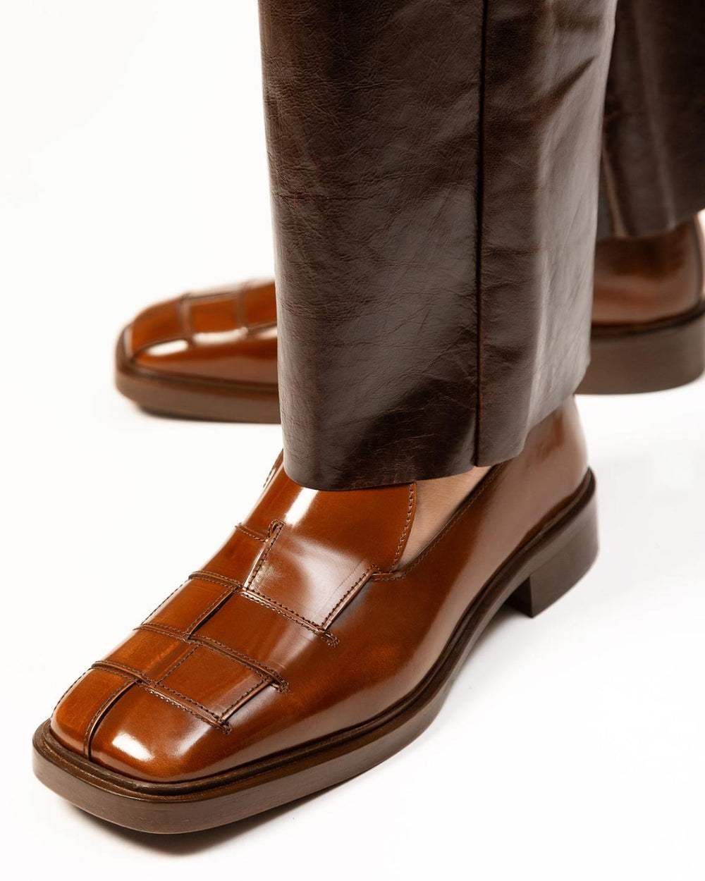 Hereu Loafers | GUERA POLISHED - Interwoven Slip-On Loafer - Women