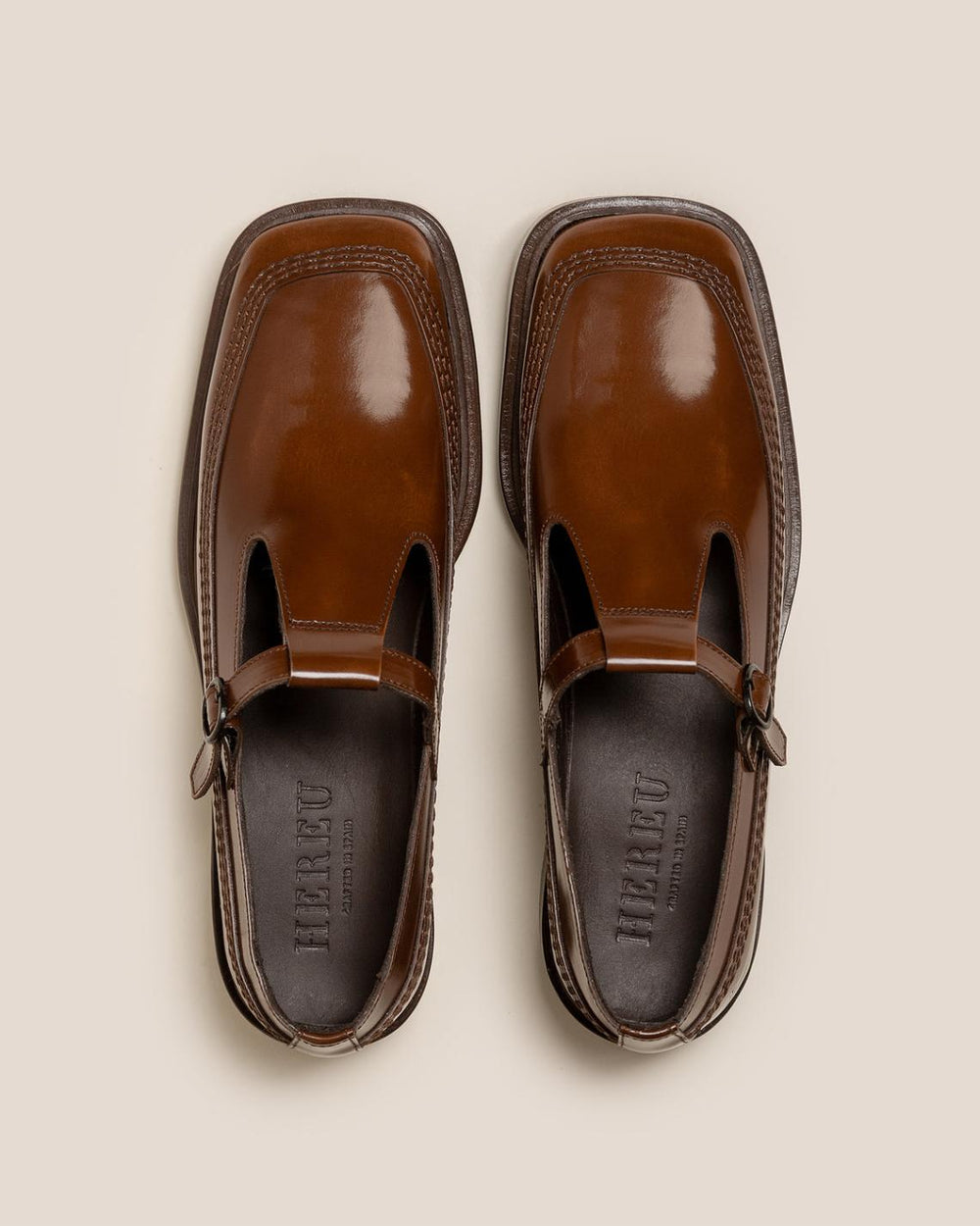 Hereu Loafers | LLUISA POLISHED - T-bar Loafer - Women