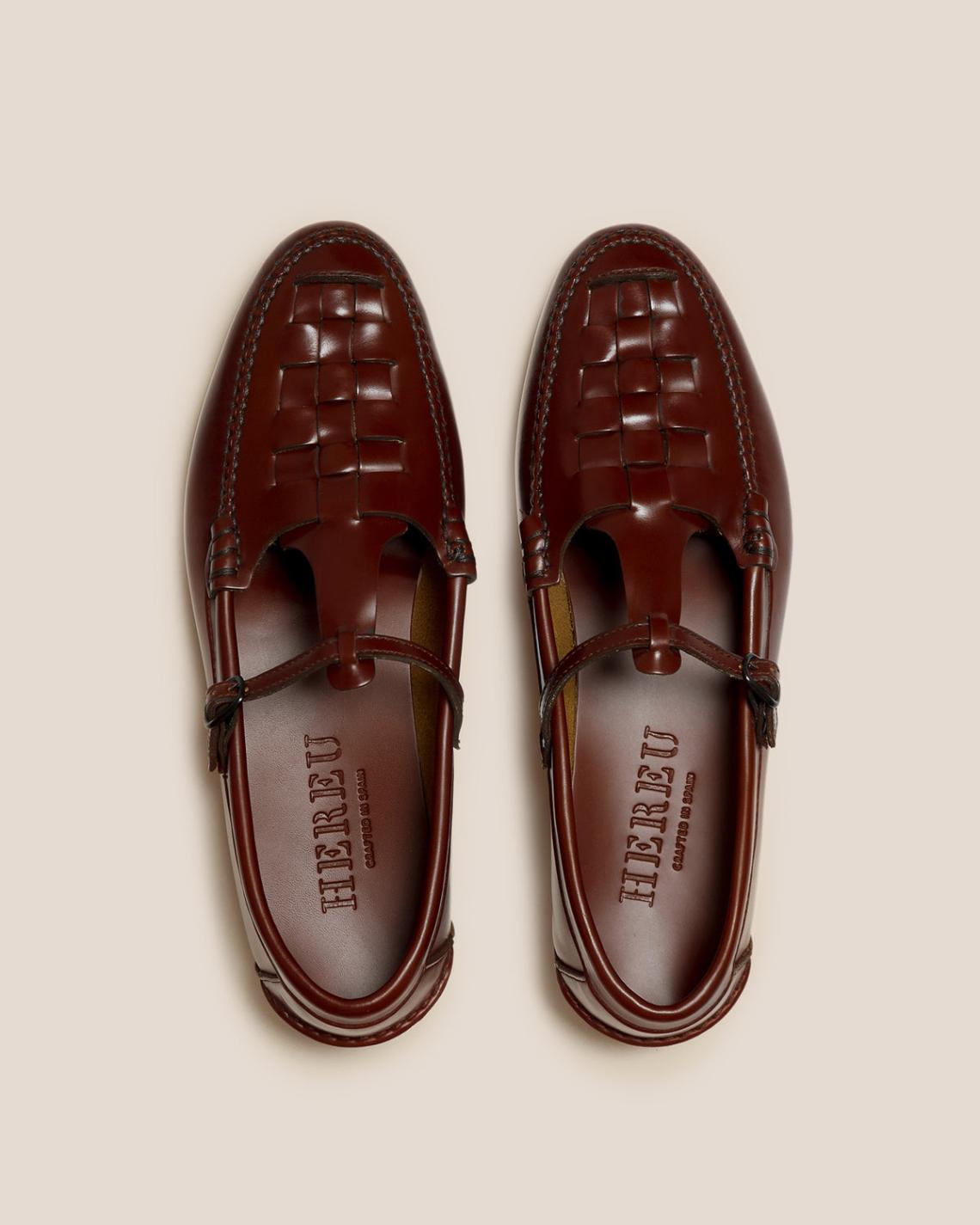 Hereu Loafers | MAQUEDA - Interwoven T-bar Loafer - Men