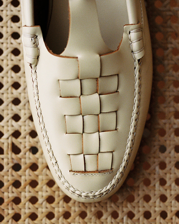 Hereu Loafers | MAQUEDA - Interwoven T-bar Loafer - Women